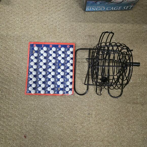Deluxe Metal Bingo Cage Set + Taboo - Picture 2 of 3